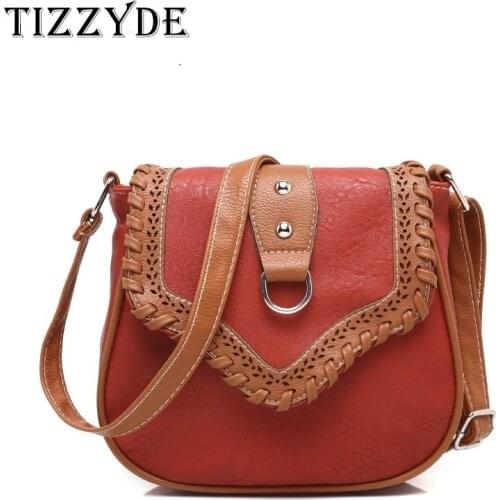 2015 new ethnic style hollow woven small bag lady shoulder bag diagonal bag brown leather woman messenger bag NWW02