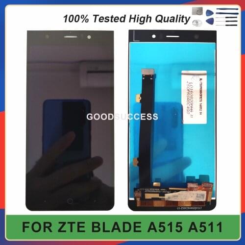 New 5.0 '' For ZTE Blade A515 A511 Lcd Display Touch Screen Glass Panel Assembly Free Tools