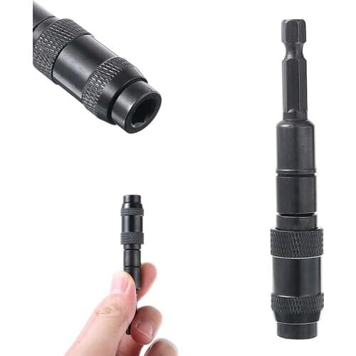 New Carbon Steel Pivoting Tip Holder Electromagnetic Screw Drill Bit Extension Screws Tools For Impact-free Drill Drive