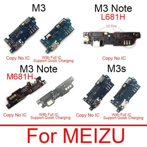 Charging Port Board For Meizu M3 M3s Charger USB Jack Board With Microphone For Meizu M3 Note M681H L681H Replacement Parts