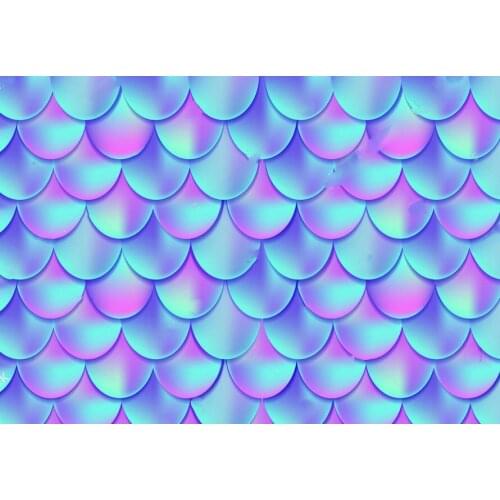 Mermaid Fish skin magic Background polyester or Vinyl cloth High quality Computer print wall backdrop