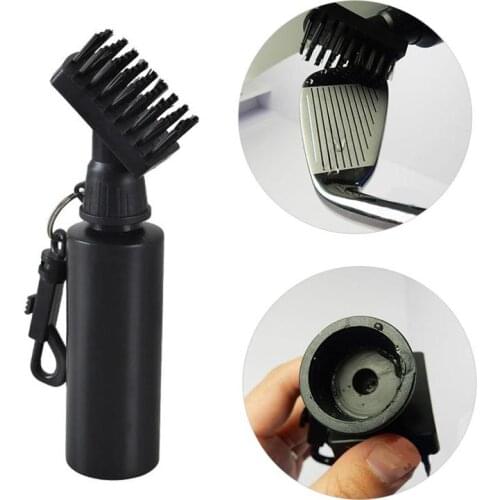 Golf Club Brush Golf Pole Putter Groove Cleaner Cleaning Brushes With Snap Clips Water Bottle For Outdoor Exercise Sport Tools
