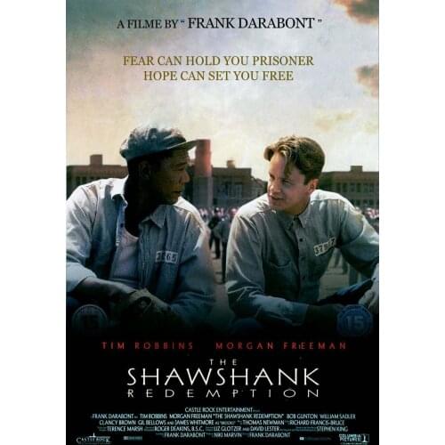 Shawshank Redemption Movie Art Film Print Silk Poster Home Wall Decor 24x36inch