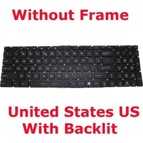 SP US UK Keyboard For MSI GT72 2PC 2PE 6QF GT72VR GT73VR 6RD 6RE PE60 PE70 PE72 PX60 WS60 6QH 6QI 6QJ 7RJ WS72 WT72 20L 2OK 2OL