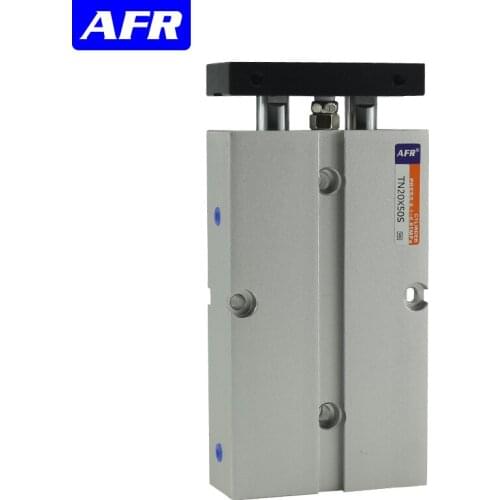 TN10 TN16 Twin-rod cylinder Bore 10 16mm stroke 10~150mm with magent Double Guide Rods Dual Action Pneumatic Air Cylinder