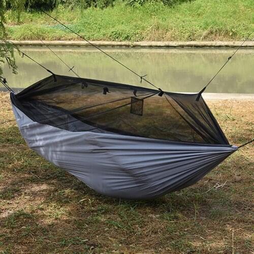 Camping Hammock Lightweight Double Hammock With Mosquito Net For Outdoors Hiking Travel Backpacking Travel Hanging Bed