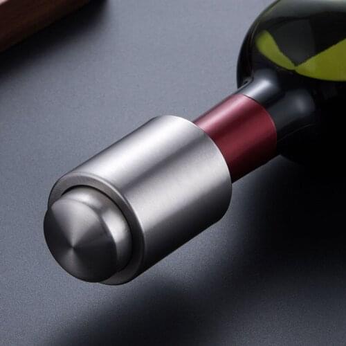 10pcs Stainless Steel Vacuum Wine Bottle Stoppers With Reusable Keep Fresh Cap Sealer Plug Bar Tool Barware Wine Cork