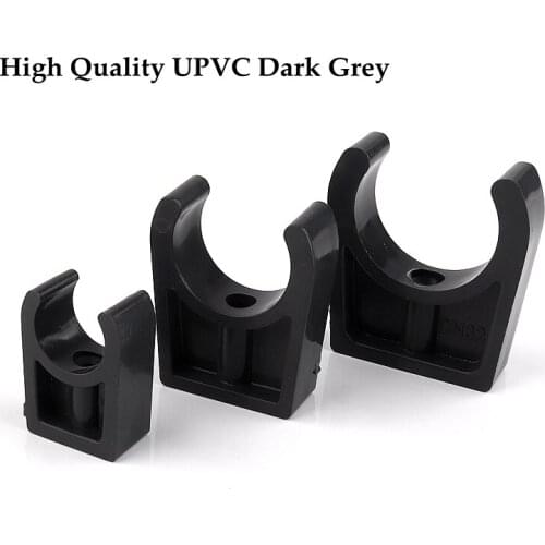 High Quality ID. 20~40mm UPVC Pipe Carrier Clamp Irrigation System Connector Fittings Steady Fixed U-type Water Pipe Clip Clamps