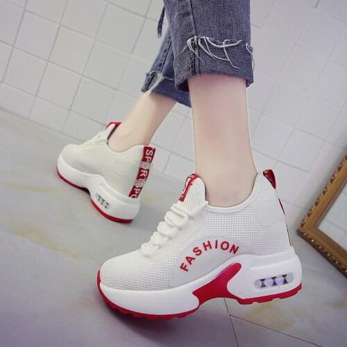 Women Chunky Sneakers Vulcanize Shoes Fashion New Female Comfortable Platform Thick Sole Running Casual Shoe Woman U21-63