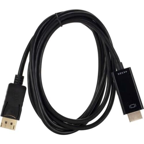 1.8M 4K*2K DP to HDMI-compatible Cable Display Ports Male to Male HDMI-compatible Converter Adapter Cable For 4K 1080P HDTV PC