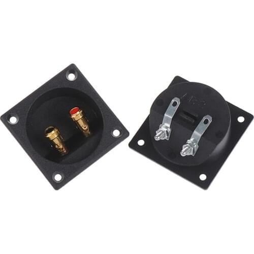 1pcs Round Cup Subwoofer Plug Car Stereo Speaker Box Terminal Connector 57 x 57 x 25mm