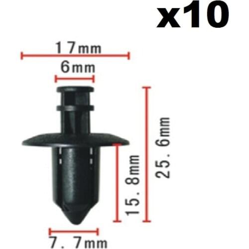 10pcs For Volvo C70 / S40 / S60 / S80 / V50 / V80 OEM 07-14 XC90 Front Bumper Grille-Support Clip 3533394