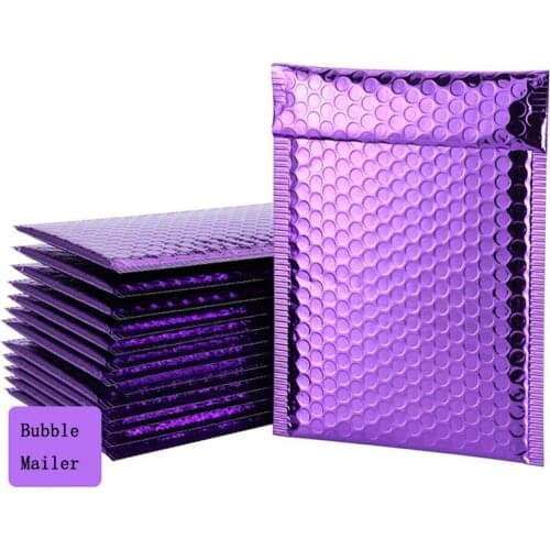 100Pcs/Pack Waterpoof Bubble Envelope Bags Thicken Padded Envelope Clothes/Makeup Packing Courier Bag Shockproof Bubble Mailer