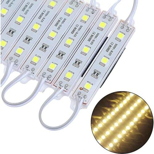 1000pcs Super Bright LED Module 5050 3LED DC12V Waterproof Advertisement Modules Lighting White/Warm white/RGB color