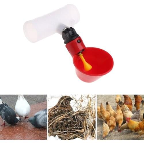 5pcs Poultry Water Drinking Cup Plastic Automatically Drinker Chicken Hen Bird Feeder