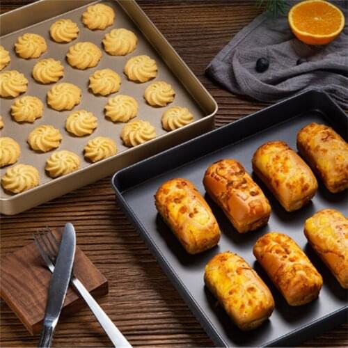 Baking accessories cake tools Ectangular Baking tray Non-stick Metal Cake Bread Baguette Baking Pan Form Mold For Oven Bakeware