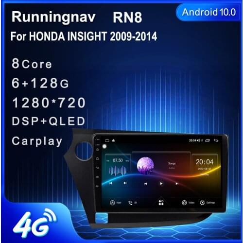 Runningnav For Honda Insight LHD 2009-2014 Android Car Radio Multimedia Video Player Navigation GPS