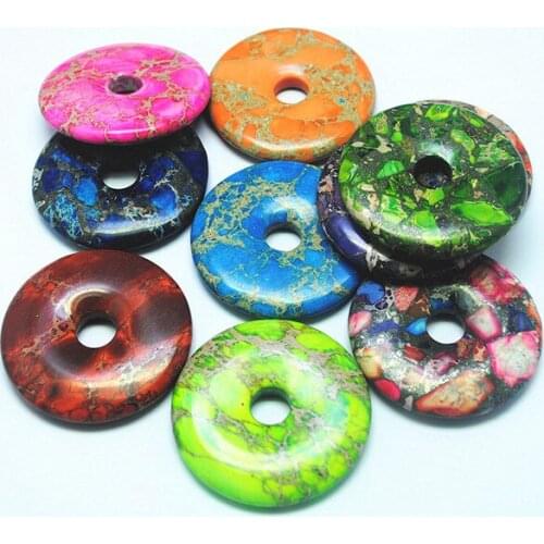 Natural stone Graduated Pendant Beads, Impression stone for necklace pendants making size: 50mm 2017 New Beads