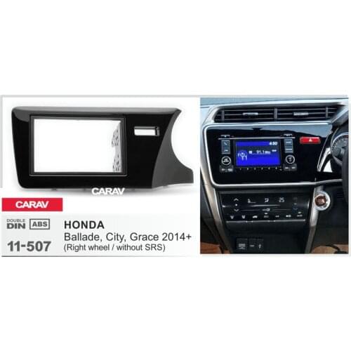 CARAV 11-507 Top Quality Radio Fascia for HONDA City, Ballade, Grace (Right Wheel) Stereo Fascia Dash CD Trim Installation Kit