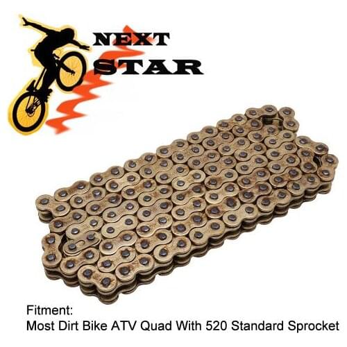 O-ring Steel Oil Seal Chain 520 Motorcycle Drive Chain For HONDA YAMAHA SUZUKI KAWASAKI Dirt Pit Bike ATV Quad Standard Sprocket