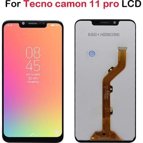 Black Original New LCD For Tecno Camon 11 pro CF8 LCD Display with Touch Screen Digitizer Assembly Replacement Parts