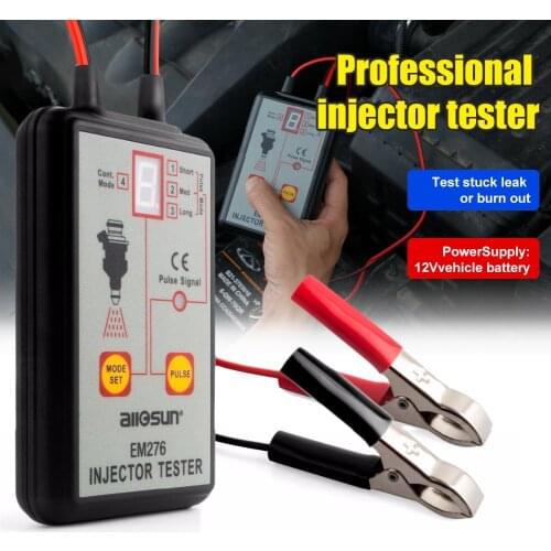 EM276 Professional Injector Tester Fuel Injector 4 Pluse Modes Tester Powerful Fuel System Scan Tool EM276