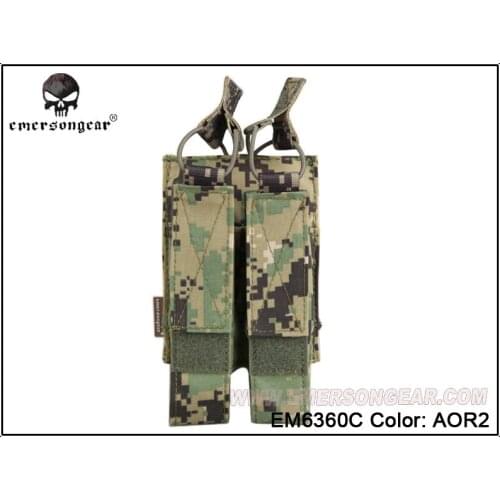 EmersonGear Modular Double Magazine Pouch For MP7 Airsoft Combat Molle MAG Pouch EM6360