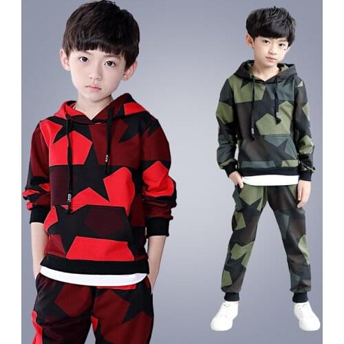 Sport Casual Baby Boys Clothing Sets teenager Clothes Suits Pattern Spring Autumn Kids Children 3 4 5 6 7 8 9 10 11 12 13 year