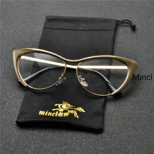 Small frame Round Glasses Frame Women Men Fashion Transparent Glasses Unisex Metal Cat Optical Eyeglasses Frames FML