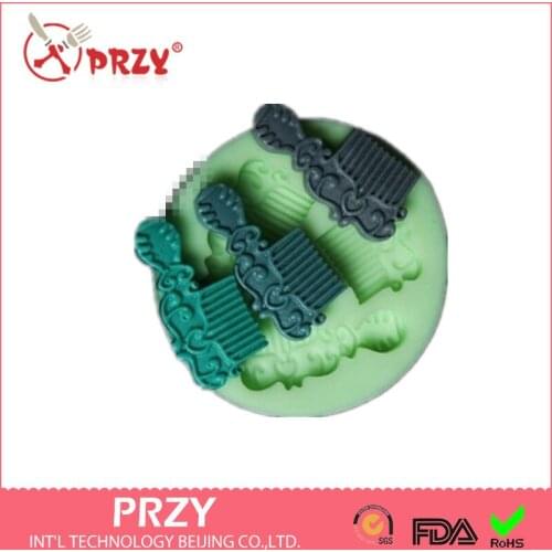 Wholesale Comb Silicone Mold for Cookie, Chocolate, Fondant, Soap, Cake Decorating