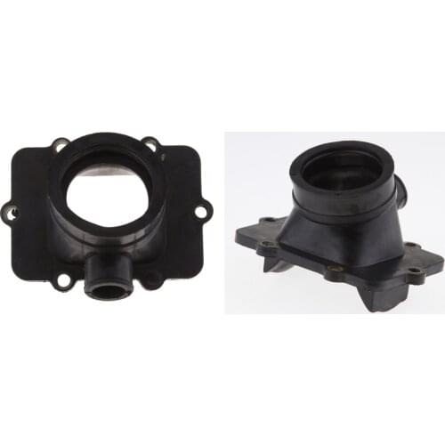 Pair Black Rubber Carburetor Carb Inlet Intake Manifold for SKI DOO 500/600