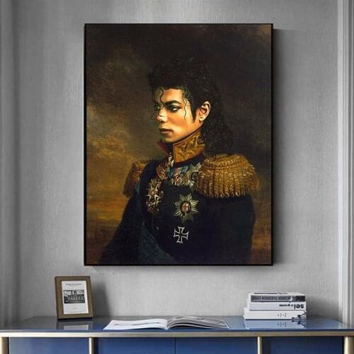 Classical Canvas Poster Portrait General Michael Jackson Posters and Prints on Canvas Print for Home Living Room Decoration