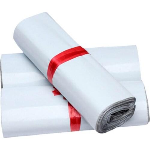 Poly Shipping Bag 100Pcs/Lot 25cm*39cm White Self-seal Adhesive Courier Bag Postal Shipping Mailing Bag Envelope Mailer Plastic