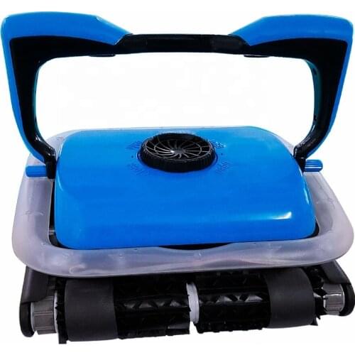 Robotic Pool Cleaner Automatic Wall-Climbing Swimming Pool Cleaners Vacuum with LED Bar