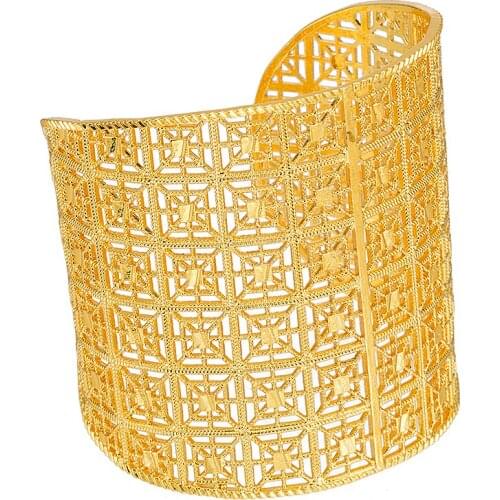 Luxury NEW Dubai Bangle for Women/Men Gold Color Bangles/Bracelet African Wedding Bridal Banquet Gifts