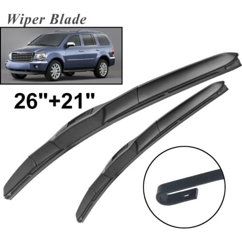 Okowiper RHD & LHD Front Wiper Blades For Chrysler Aspen 2007 - 2009 Windshield Windscreen Front Window 26"+21"