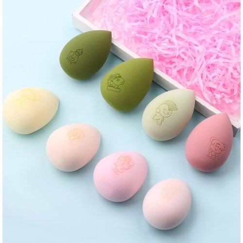 Drop-Shaped Super Soft Wet And Dry Powder Puff Powder Puff Makeup Egg Beauty Makeup Egg Animation Surrounding