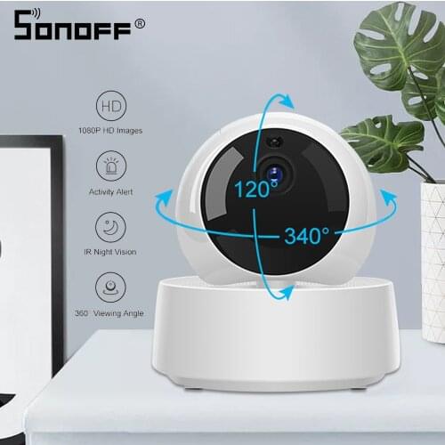 SONOFF GK-200MP2-B Mini Wifi Camera Baby Monitor Surveillance Cameras 1080P HD 360 IR Night Vision Smart Wireless IP Camera