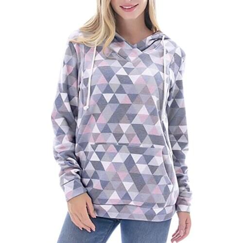 Spring Autumn Maternity Clothes Breastfeeding Top Sweater Printing Hooded Jacket Nursing Coat Women Coats Hoodies S-XXL