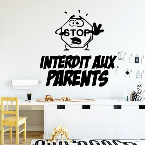 Funny English Sentences Nursery Wall Stickers Vinyl Art Decals Nursery Room Decor Background Wall Art Decal