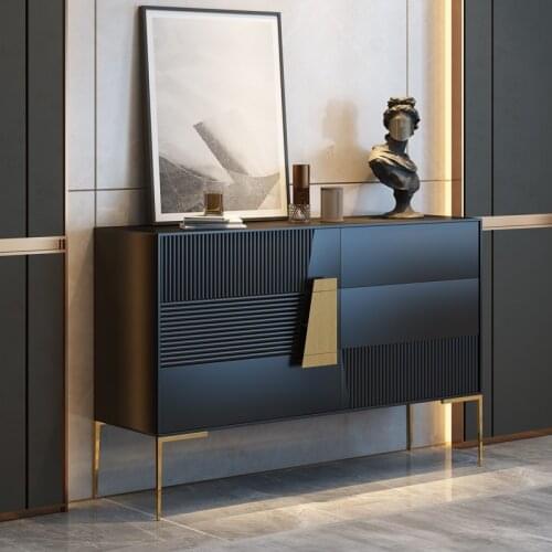 Zq Italian Affordable Luxury Style Entrance Cabinet Entry Door Living Room Decorative Storage Chest of Drawers