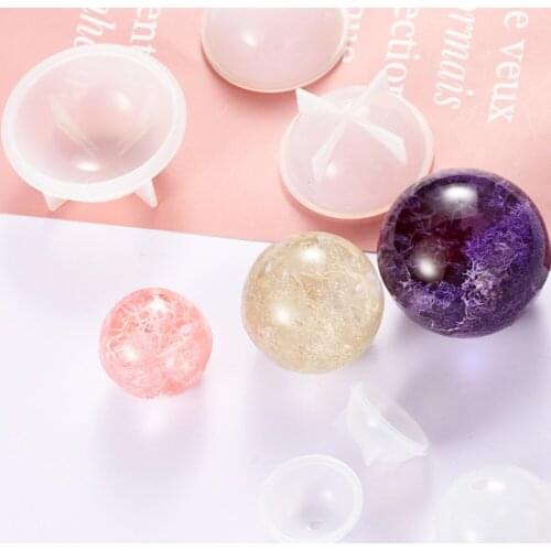 1 pieces handmade epoxy silicone mold 3D planet ball craft mold making tool mould uv resin epoxy dried flower resin gift