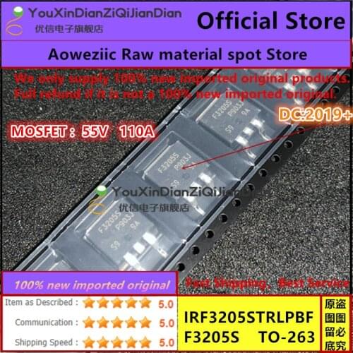 10PCS - 50PCS - 100PCS /LOT 100% new imported original IRF3205STRLPBF IRF3205S F3205S TO-220 MOSFET MOSFT 55V 110A