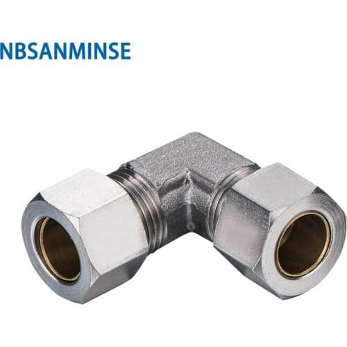 10Pcs/lot KV Pneumatic Compression Connector Coupling Brass Fitting Pneumatic Tube Fittings Air Parts High Quality Sanmin