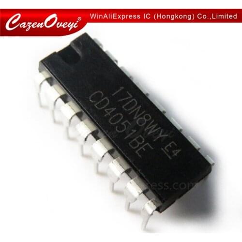 100pcs/lot CD4051BE CD4051BD CD4051 4051BE DIP-16 In Stock