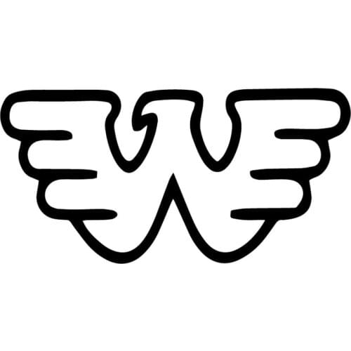 16.1X8CM W Wing Cute Vinyl Car Window Decoration Stickers Creative Cartoon Decal