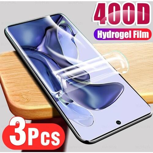 3Pcs HD Full Cover Soft Hydrogel Film For Xiaomi Mi 11T Phone Screen Protection For Xaomi Xiami Mi11T 11 T Protector Not Glass