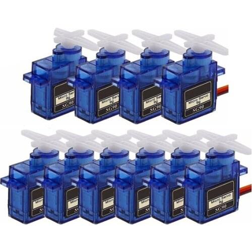 5/10PCS Micro Mini Servos SG90 9g for Fixed Wing RC Aircraft 250 450 Helicoper RC Car Boat Accessory