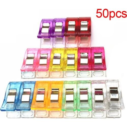 50pcs Candy Color Clothes Pins Pegs Hanging Clothespin Photo Clips Random Color