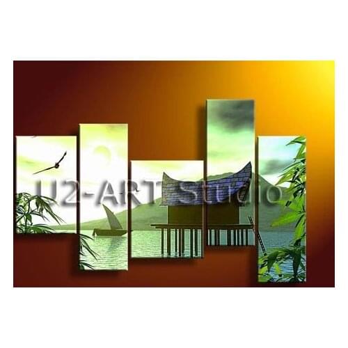 Abstract Group painting,view,decoration,home supplies,fine art,handmade oil paintings GP26